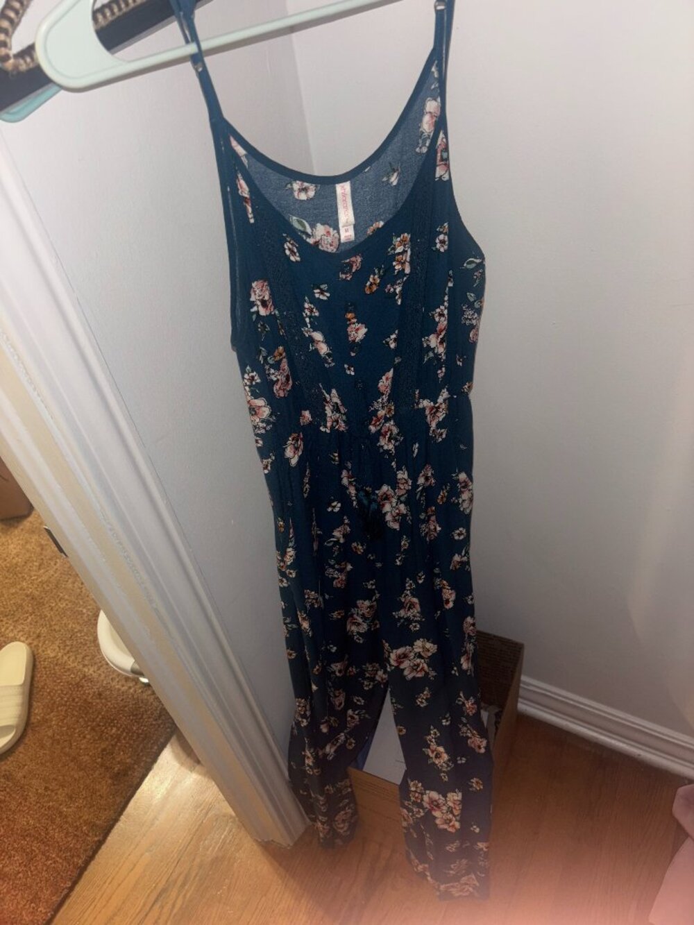 Blue Floral Jumpsuit